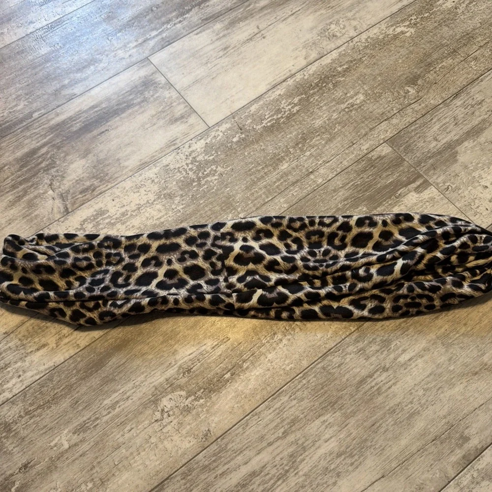 Leopard Print Infinity Scarf Shawl Wrap Animal Print Lightweight Fall Comfort